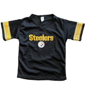 Steelers NFL Franklin Black Light Weight Jersey Youth Small